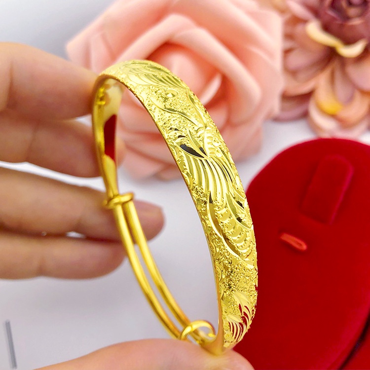 Bisa Cod Wanita Bangle Kadar Emas 375  Asli Hadiah Terbaik 728G-1