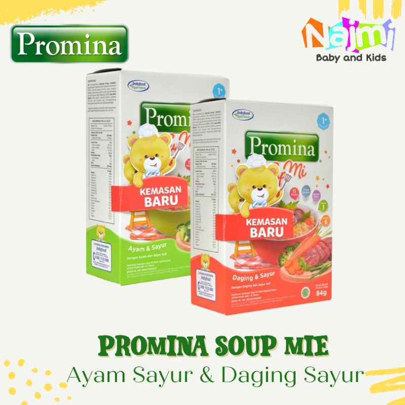 Promina Sup Soup Mie Ayam Sayur Daging Sapi 81 gr 84 gr