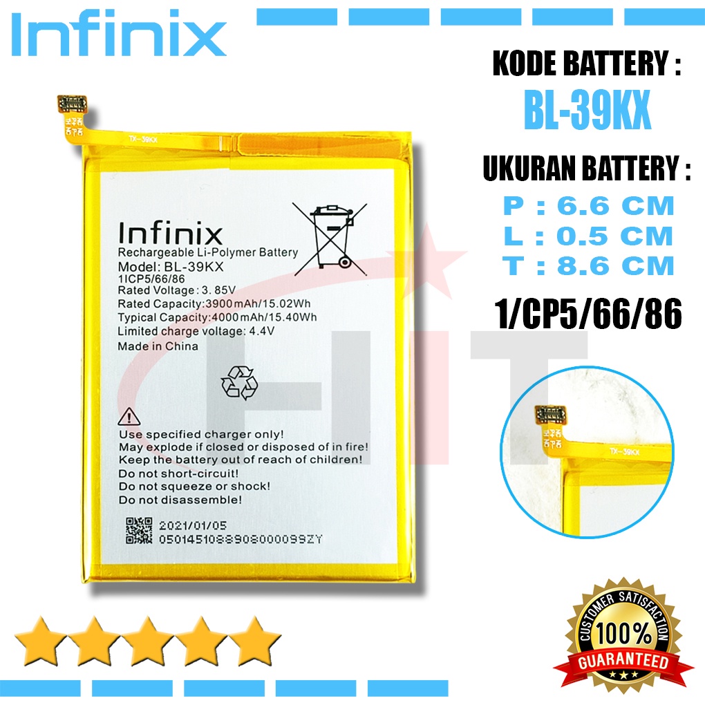 Baterai Battery Ori BL-39KX Infinix HOT S4 / HOT 7 PRO / INFINIX HOT 7