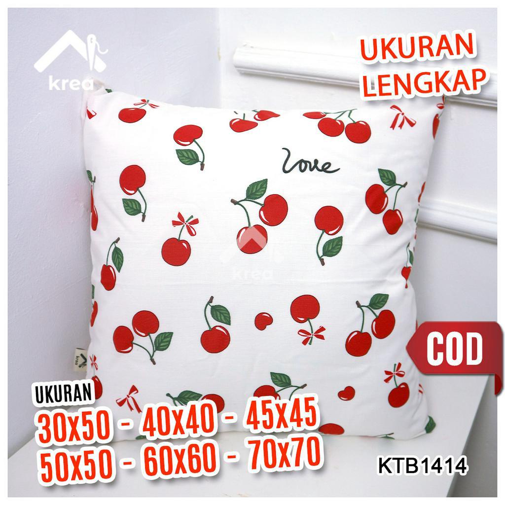 Sarung Bantal Sofa Ukuran 30x50, 40x40, 45x45, 50x50, 60x60, 70x70 - KTB1414