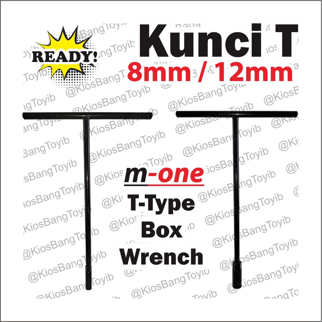 Kunci T/ Kunci Shock T/Kunci Sok T/T Socket Wrench Ukuran 𝟖𝐦𝐦 𝟏𝟐𝐦𝐦 Panjang 25cm ★𝐌-𝐎𝐧𝐞★