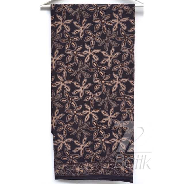 KAIN BATIK KATUN Premium Motif Daun Singkong Warna Hitam Item Black 725989 Cap 72 Jarik Jarit Samping Kebat Panjang Batik Katun Modern Premium Bahan Seragam Batik Pernikahan Kantor Keluarga Murah Kamen Jadi Batik Bali Lembaran