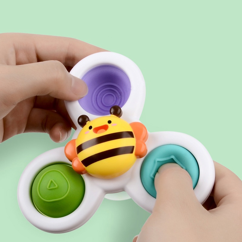 Mainan Meja Makan + Kursi Putar Dengan Suction Cup Untuk Mandi Bayi / Anak