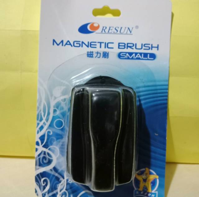 magnet pembersih kaca aquarium aquascape magnetic brush resun small S