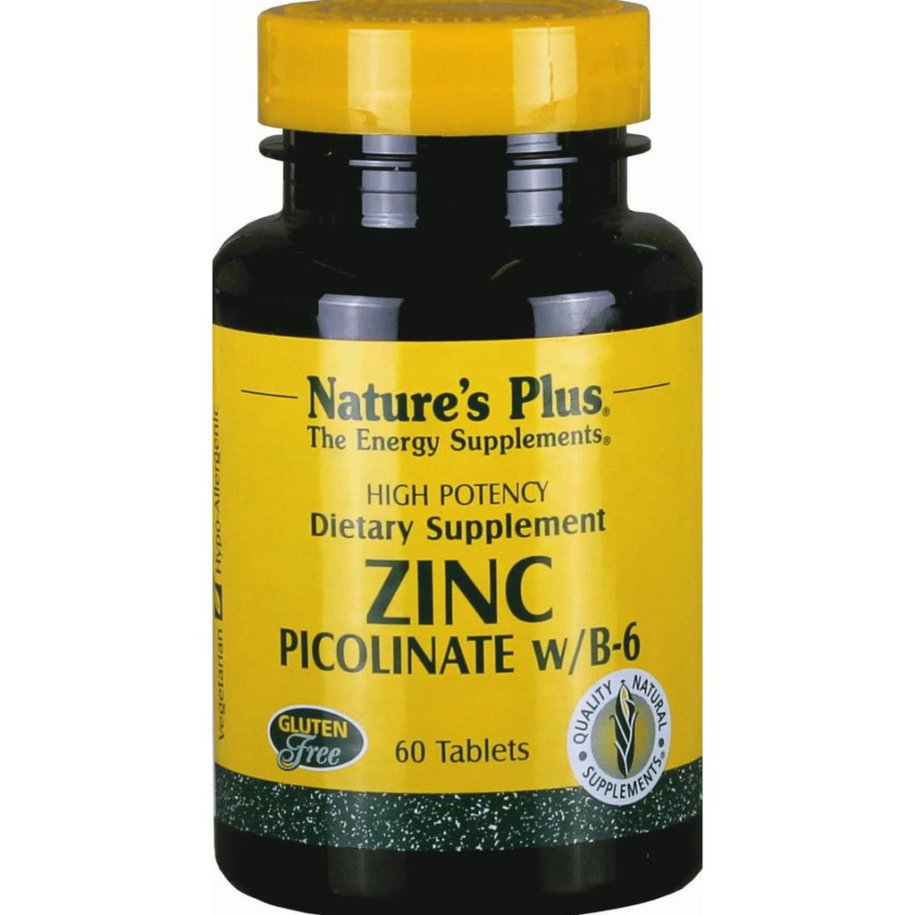 NATURE PLUS ZINC PICOLINATE WITH B6 (60 TABLETS)