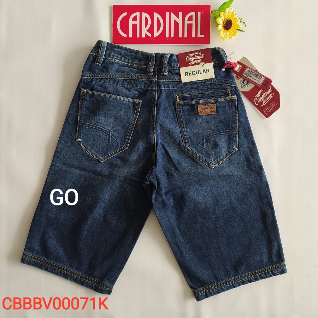 gof 30 CARDINAL CBBBV Celana Pendek Jeans Bermuda Casual Sobek Slimfit Reguler Fit Cowok Dewasa