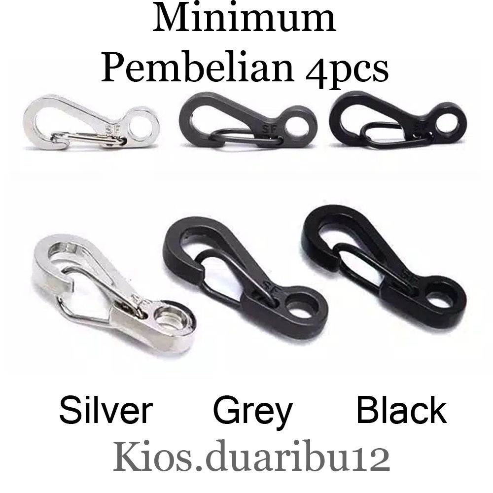 Gantungan Carabiner Mini / Carabiner EDC / Pengait Masker Mini / Gantungan Kunci Karabiner