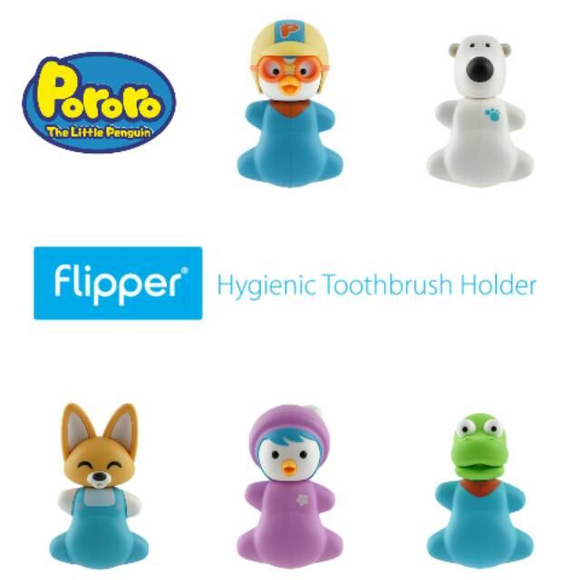 Flipper Hygienic Toothbrush Holder Pororo