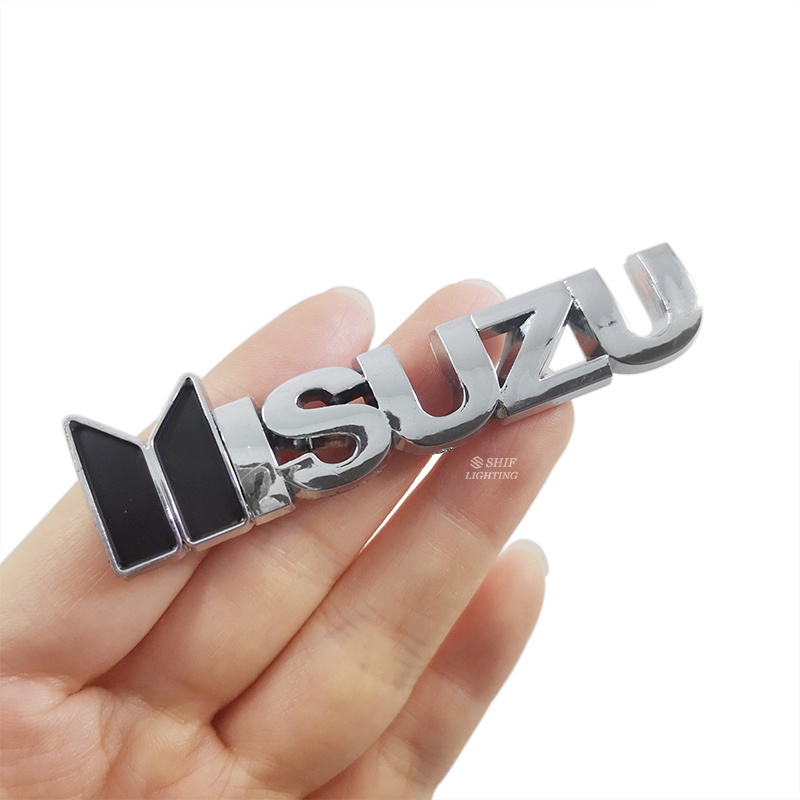 1pc Stiker Emblem Logo ISUZU Bahan ABS Krom Untuk Dekorasi Mobil ISUZU