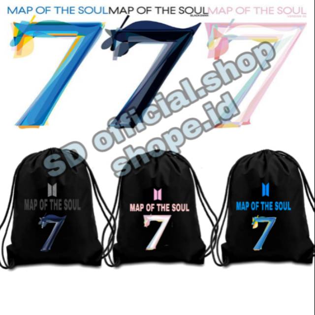 (bayar ditempat)  tas kpop tasserut anti air BTS MAP OFTHE SOUL 7 type varian