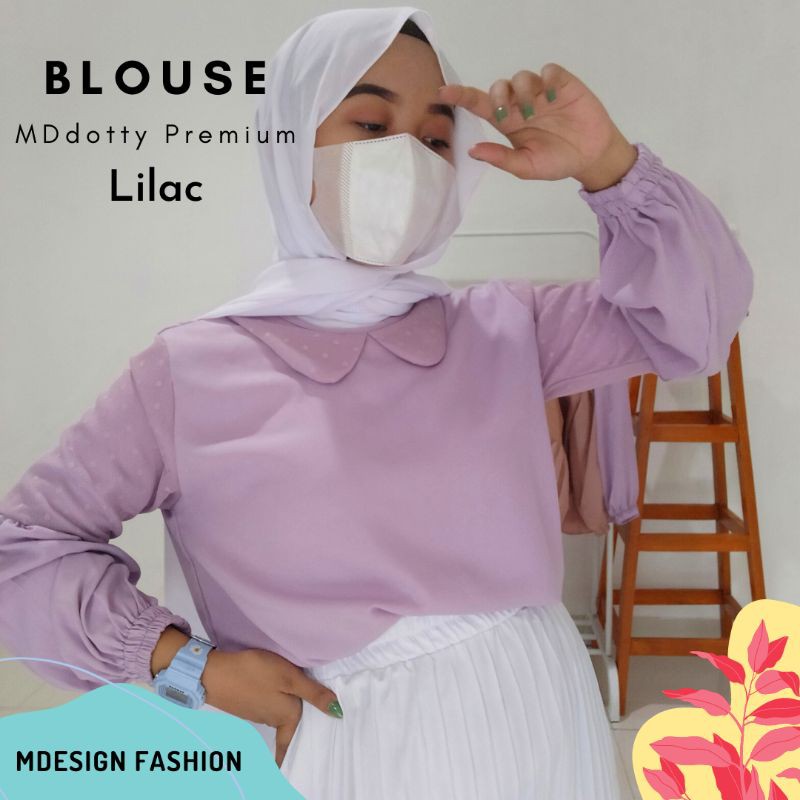 Blouse atasan polos premium MDdotty