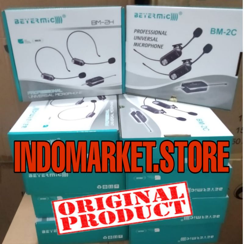 mic wireless beyermic bm-2h bm 2h mic wireless beyermic bm-2c bm 2c original beyermic garansi 1 tahu