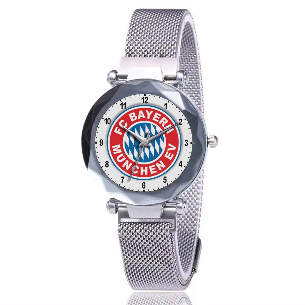 Jam Tangan Wanita Custom - BAYERN MUNCHEN 2 Free Box &amp; Batre Cadangan
