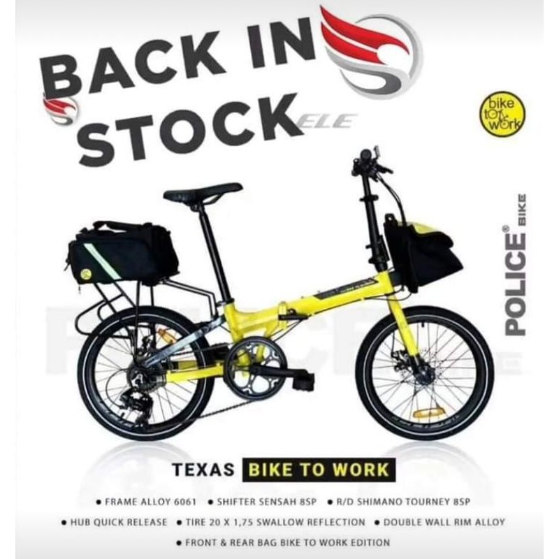 Sepeda Lipat Police Texas 2021