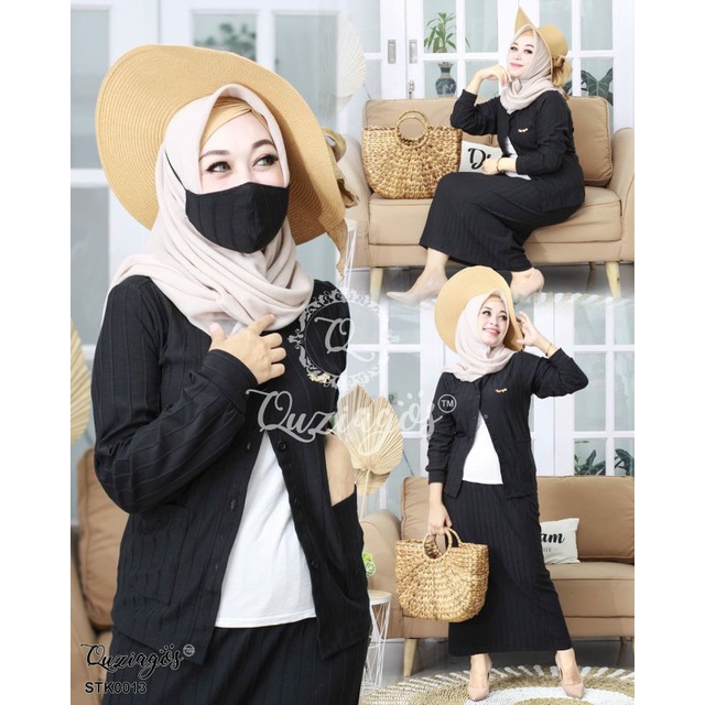 QUZIAGOS CARDIGAN SET ROK FREE MASKER