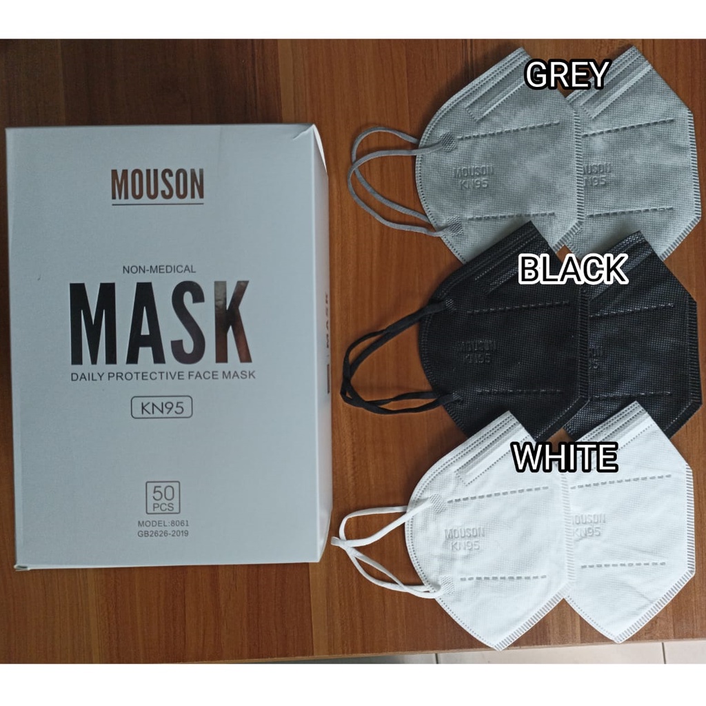 MURAH BANGET MASKER KN95 MOUSON PREMIUM MASK 5PLY - 1 BOX 50 PCS