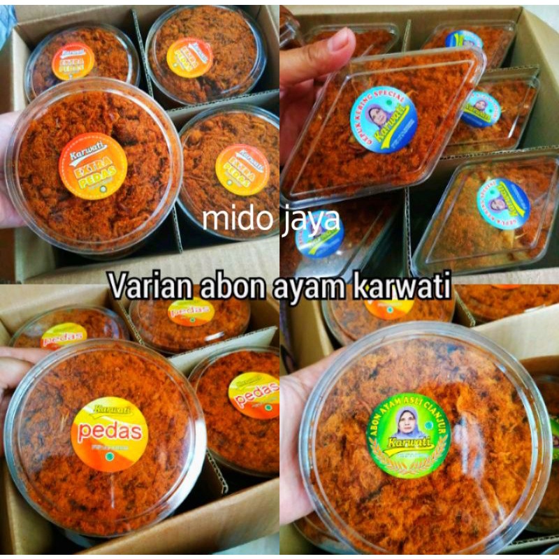 

Abon Gepuk Karwati Ayam/Sapi/Pedas/Original