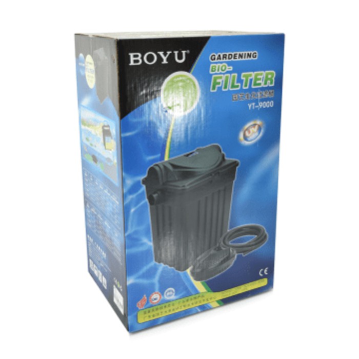 BOYU GARDENING BIO FILTER/ SET FILTER KOLAM IKAN YT-9000   UV LIGHTS