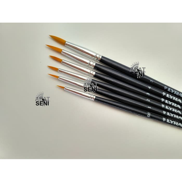 Kuas Lyra Bulat 01 - Lyra Art Brush Round No.01 -Kuas Lukis Lyra -Lyra Taklon Art Brush Round No. 01