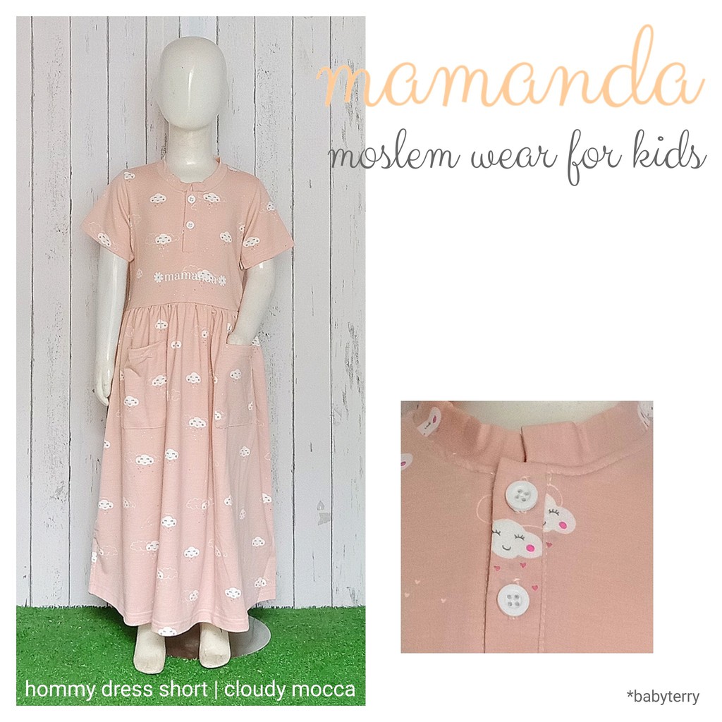 Dress Anak Cloudy Mocca Hommy Dress Short by Mamanda