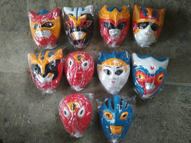 TOPENG ANIMASI SUPERHERO 10 PCS