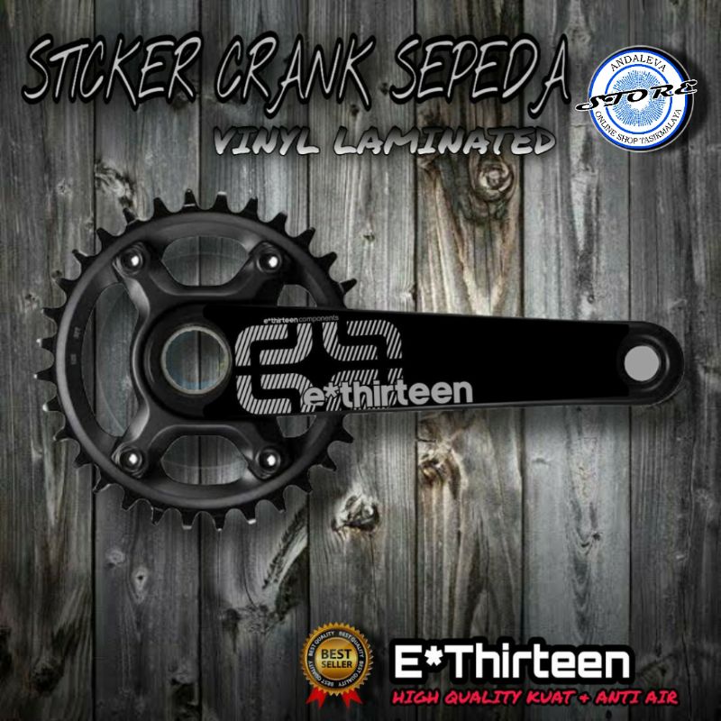 [PROMO] Decal Sticker crenk sepeda mtb e*thirteen / Stiker Decal Crank Sepeda Mtb Downhill Terbaru