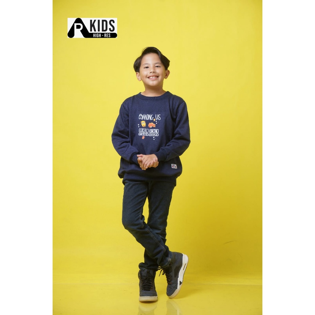 Hoodie Anak Perempuan / Laki-laki Motif Freeplay Warna Kubus