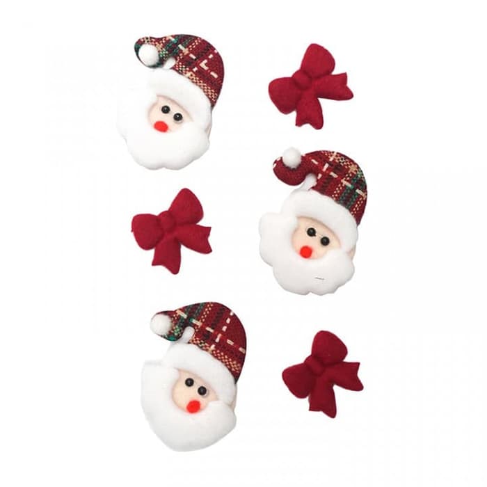 

Gantungan Santa Pita Flanel isi 6 -Aksesoris Natal