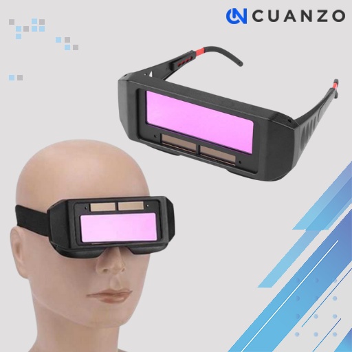 Kacamata Las Otomatis Auto Darkening Soldering Googles / Kacamata Las Bor Listrik Otomatis Gelap Terang Hitam Bening Anti Uv Radiasi Silau Auto Dark Darkening Kdk Digital Dual Glass Gaya Safety Keren Buka Tutup Pria Bagus  / Kacamata Pelindung Las Listrik