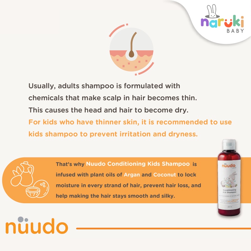 Nuudo Conditioning Kids Shampoo 60ml / 250ml / 475ml by Pureco