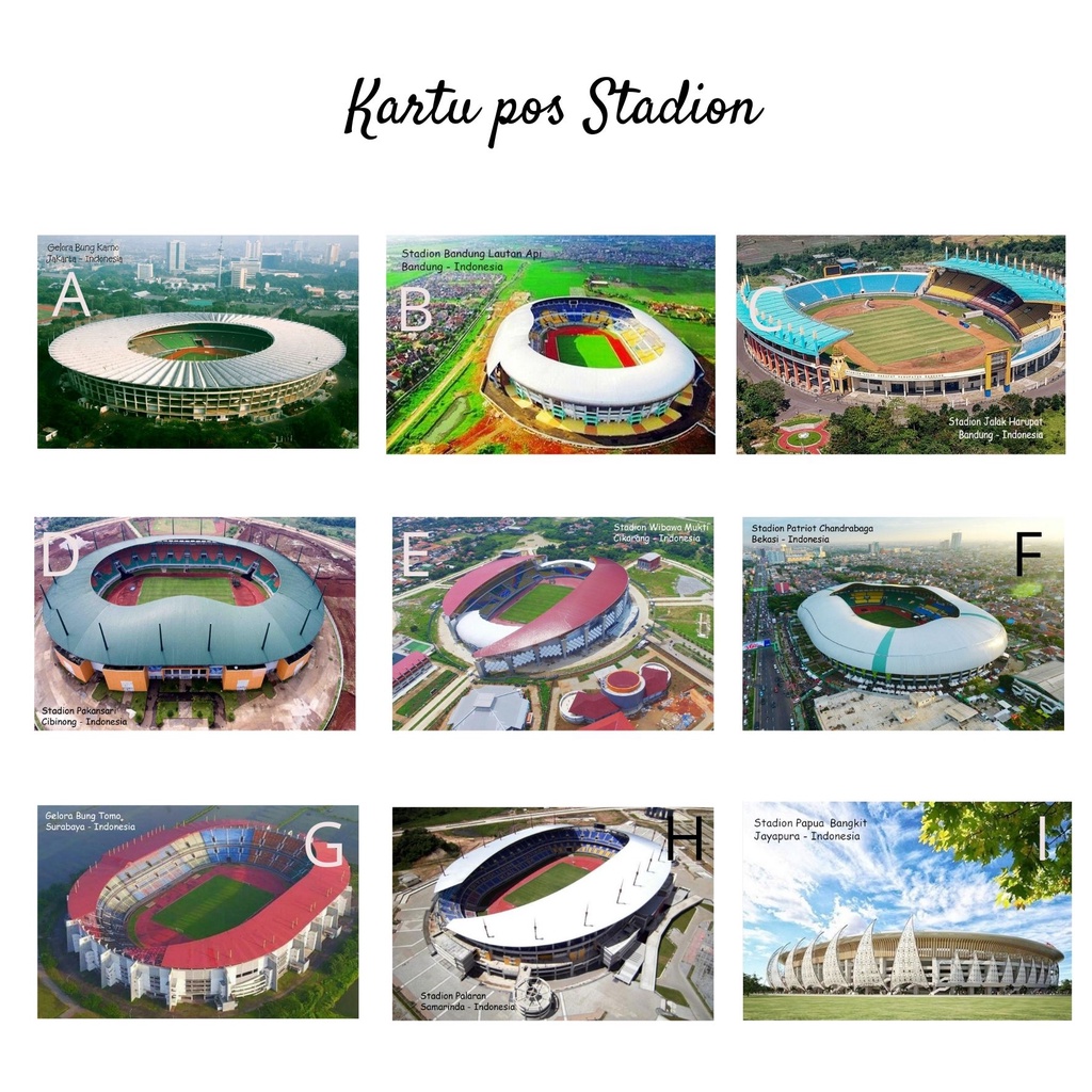 

MC- Kartu pos kartupos Stadion / Stadium Postcard