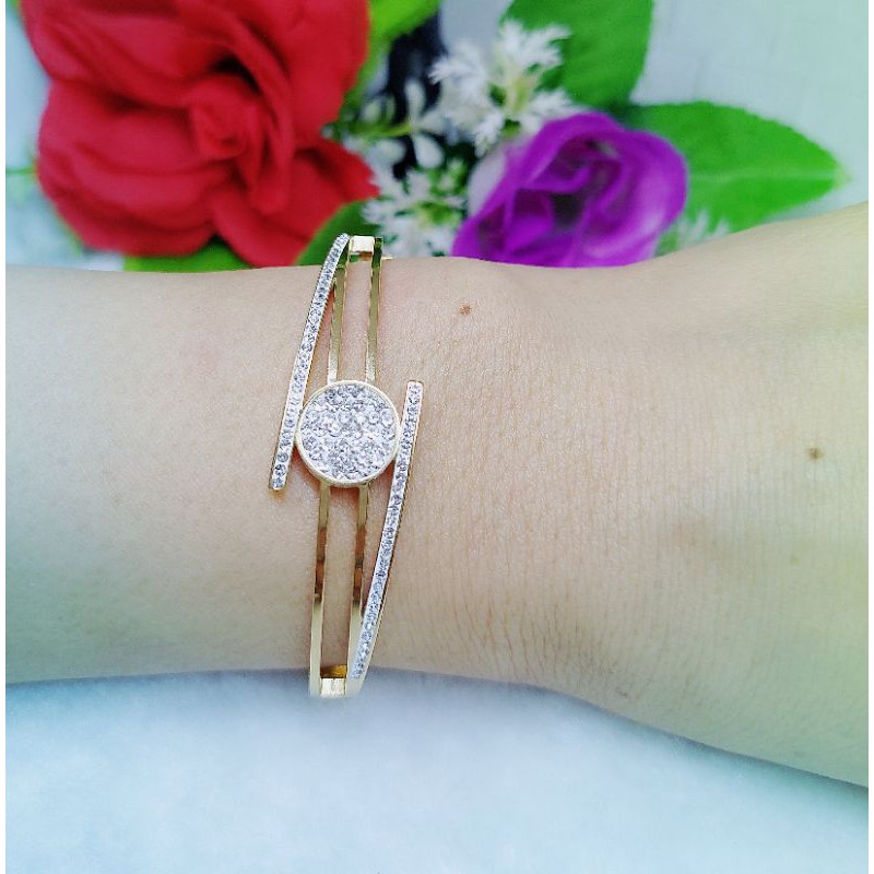 Gelang&amp;Cincin Set titanium permata T005