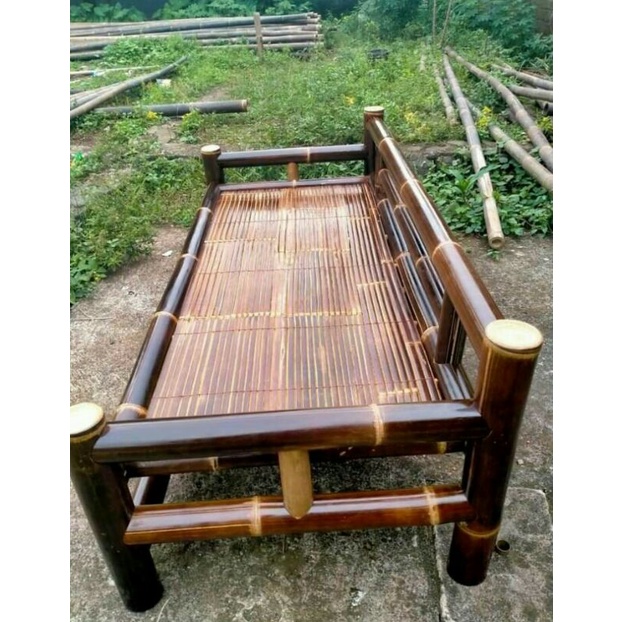 Bale Kursi Bambu - Bambu Hitam