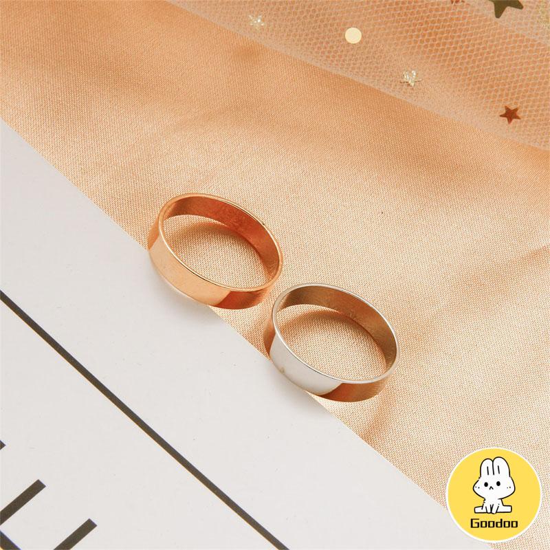 6 Pcs/set In Korea Cincin Gaya Punk Geometris Cincin Indah Pesta Pernikahan Wanita Fashion Perhiasan -Doo