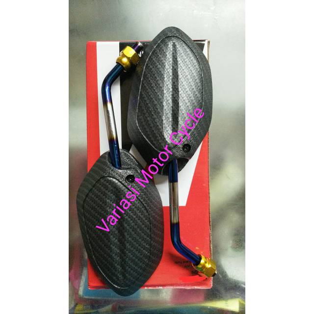 Spion beat karbon batang twotone spion beat carbon batang 2tone twotone bakaran