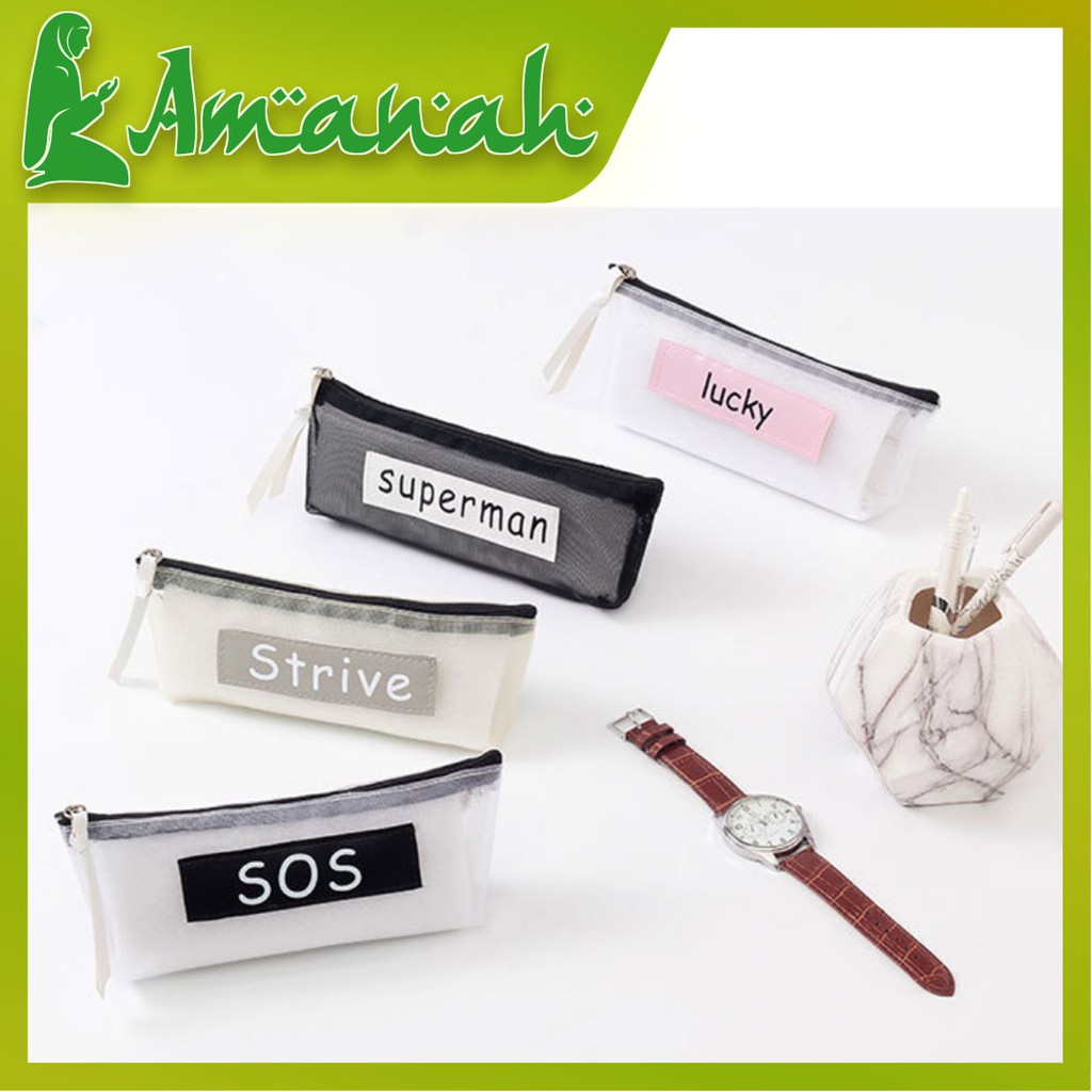 AS807 Kotak Pensil Tempat Pensil Motif Lucu / Pencil Case Sekolah