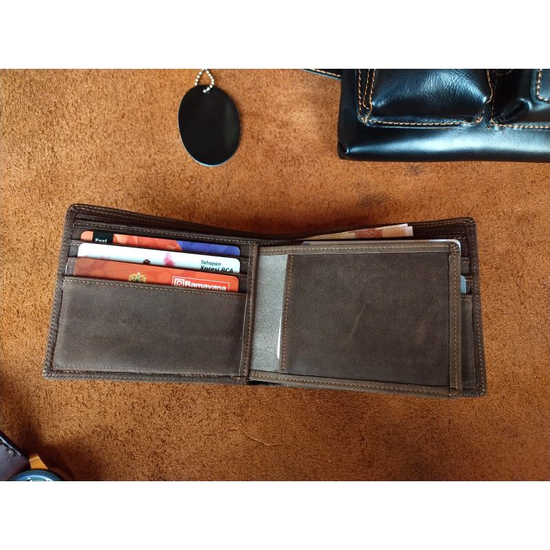 Dompet pria Wr.Leather full kulit sapi asli crazy horse