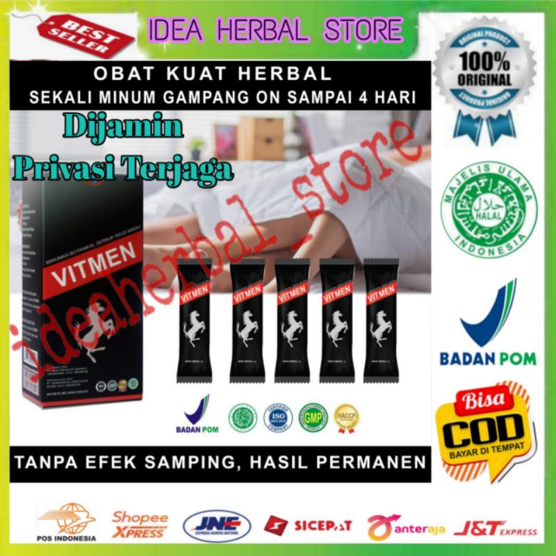 Vitmen Obat Kuat Herbal Tahan Lama Minuman Serbuk Suplemen Pria Dewasa Penambah Stamina Perkasa Penu