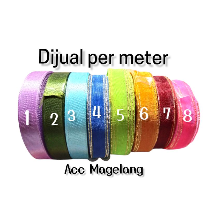 

Pita Satin Per 5Meter (READY, SIAP KIRIM)