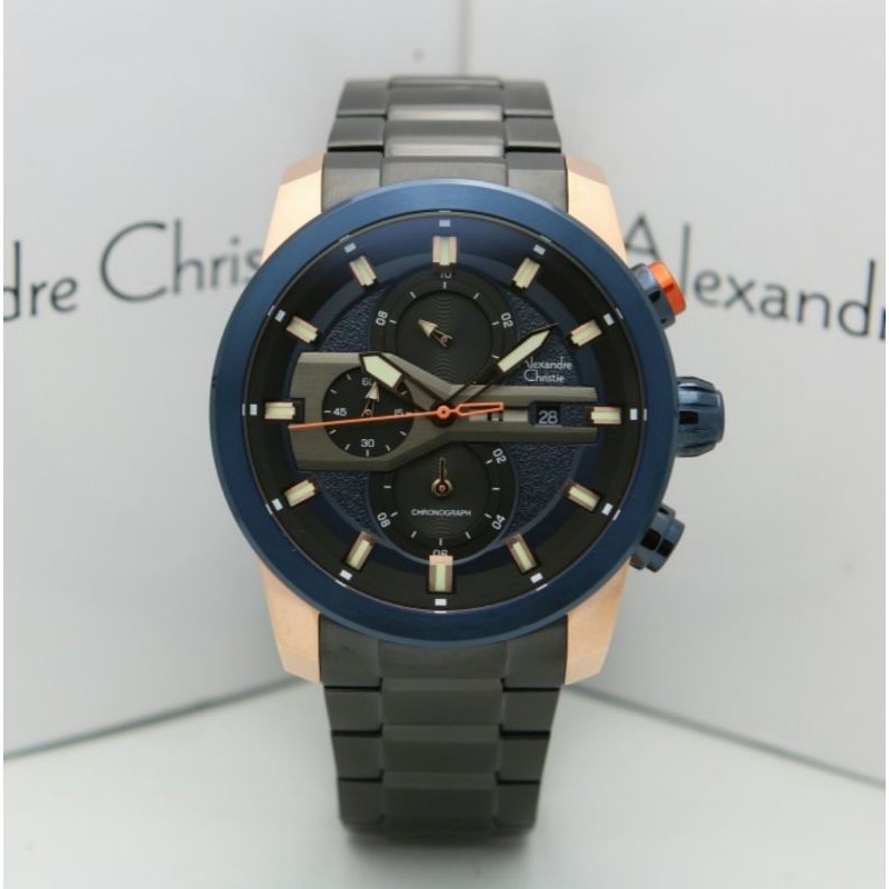 ALEXANDRE CHRISTIE AC 6559 ROSEGOLD BLUE AC6559 PRIA ORIGINAL