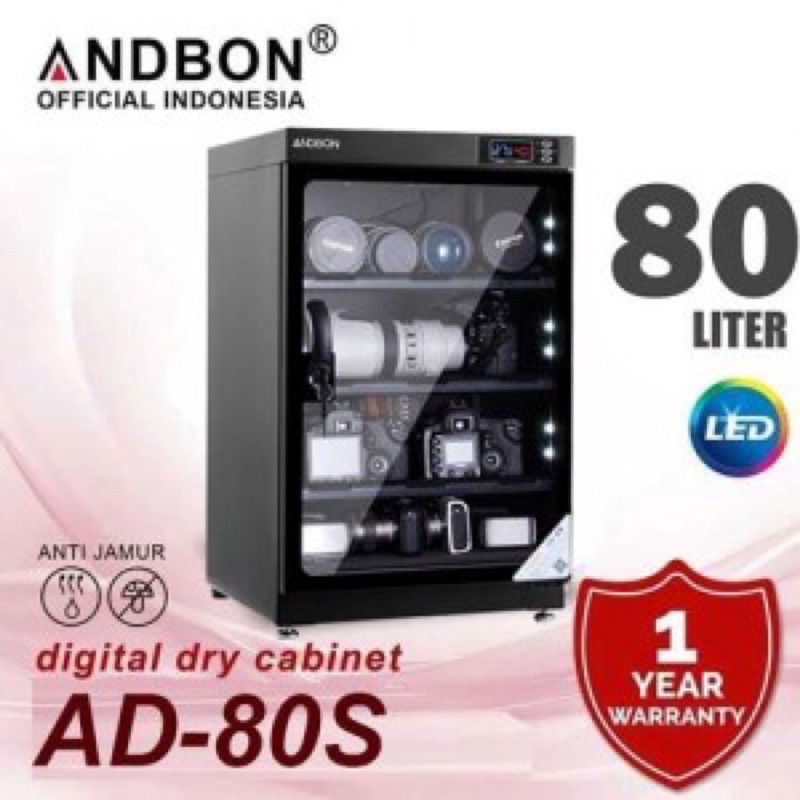 Dry box Dry cabinet Andbon AD 80 S Digital