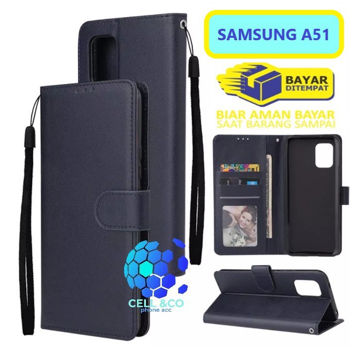 Flip cover SAMSUNG A51 Flip case buka tutup kesing hp casing hp flip case leather wallet