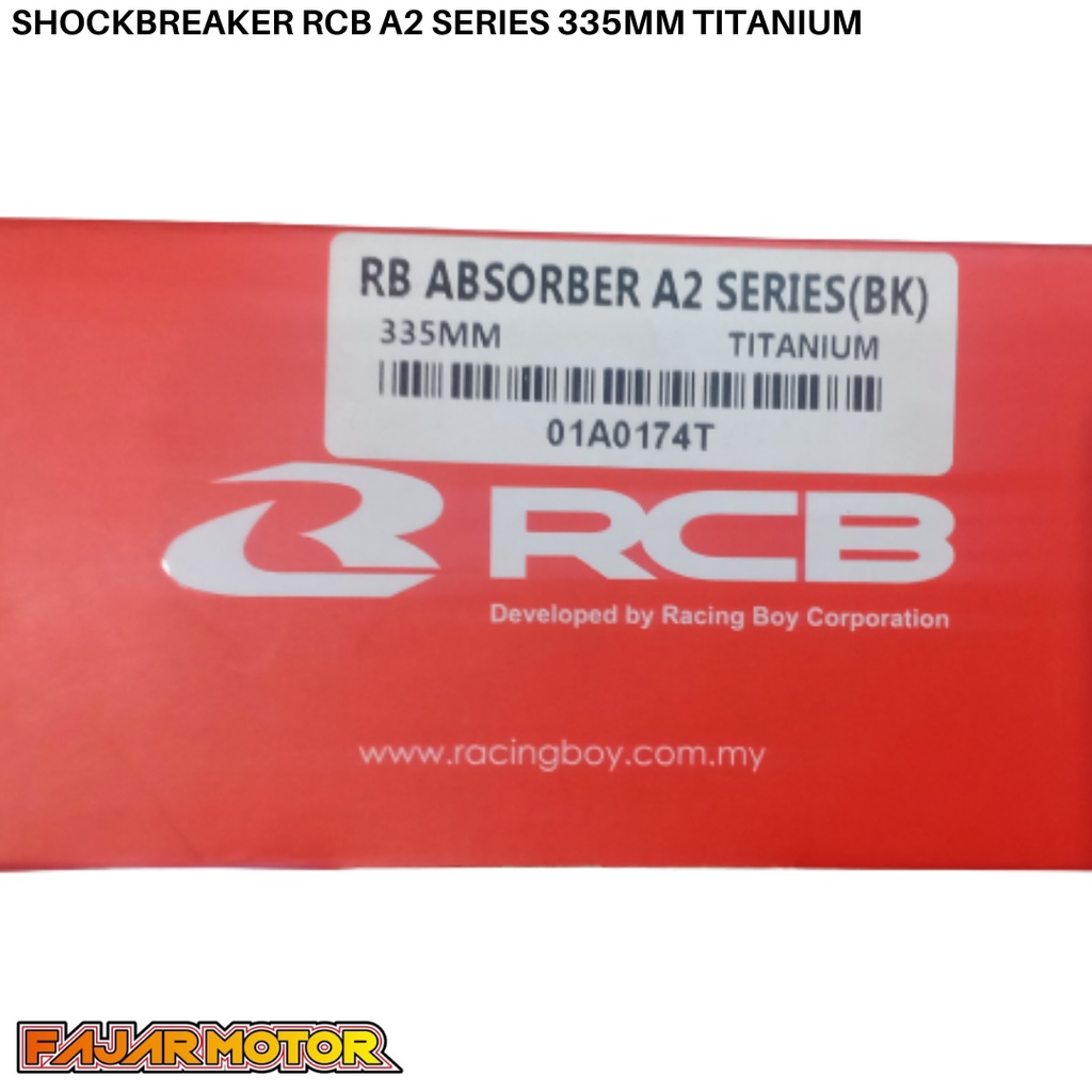 SHOCKBREAKER RCB A2 SERIES 320MM 335MM TITANIUM RED BLACK