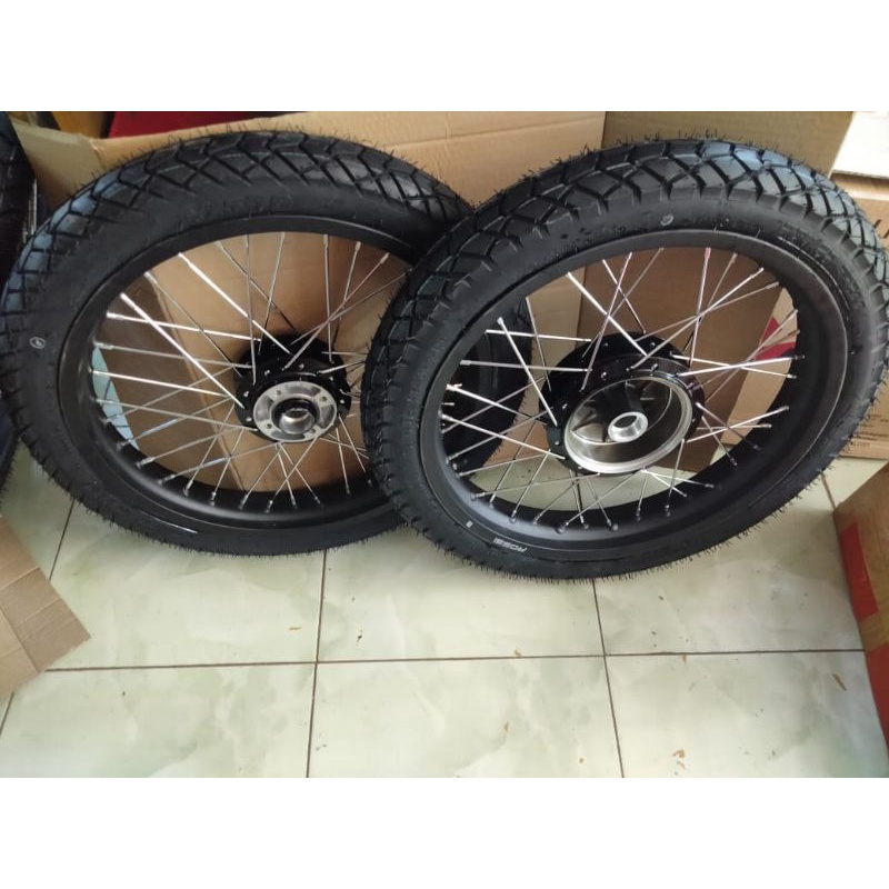 velg jari jari RX king tromol hitam original ring 18x215/185 plus ban