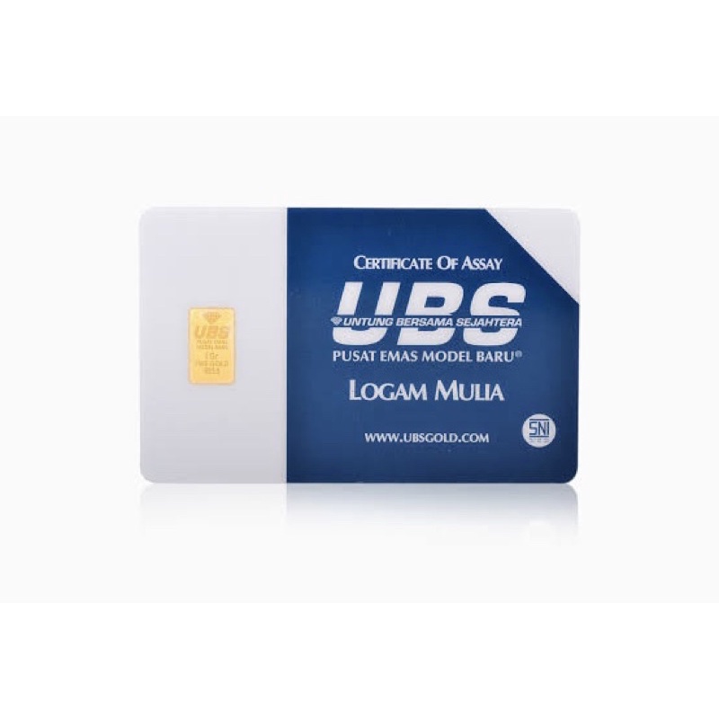 Emas UBS Logam Mulia bersertifikat