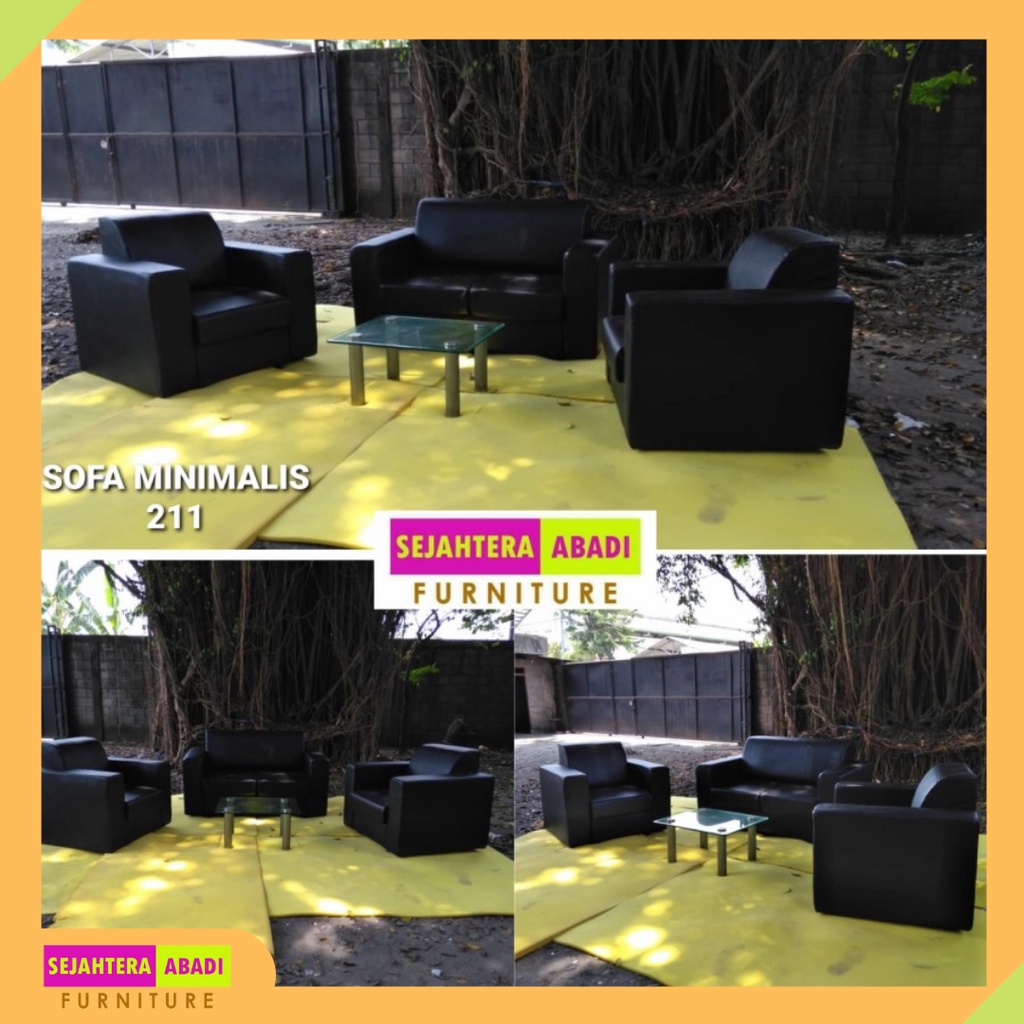 sofa minimalis 211, sofa tamu, kursi, kain oscar & fabric ( non meja )