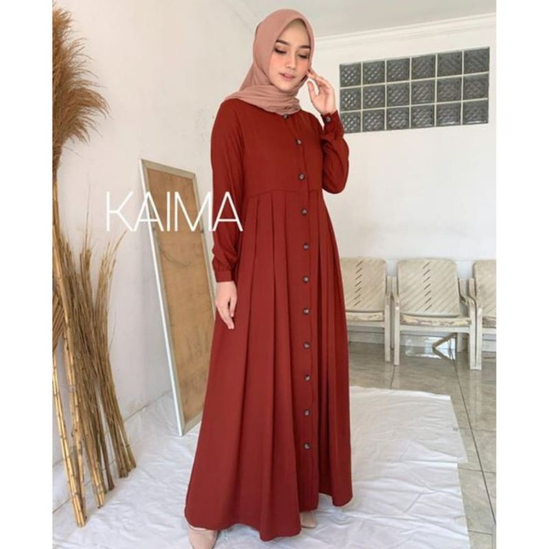 KAIMA GAMIS KANCING CRINKLE AIRFLOW BUSUI WHUDU FRENDELY//RINJANI GAMIS KANCING CRINKLE AIRGLOWBESTSELLER