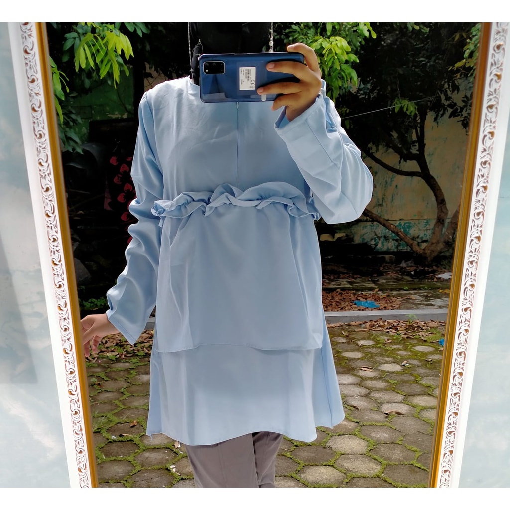 Tunik wilfis / tunik polos / blouse wolfis polos