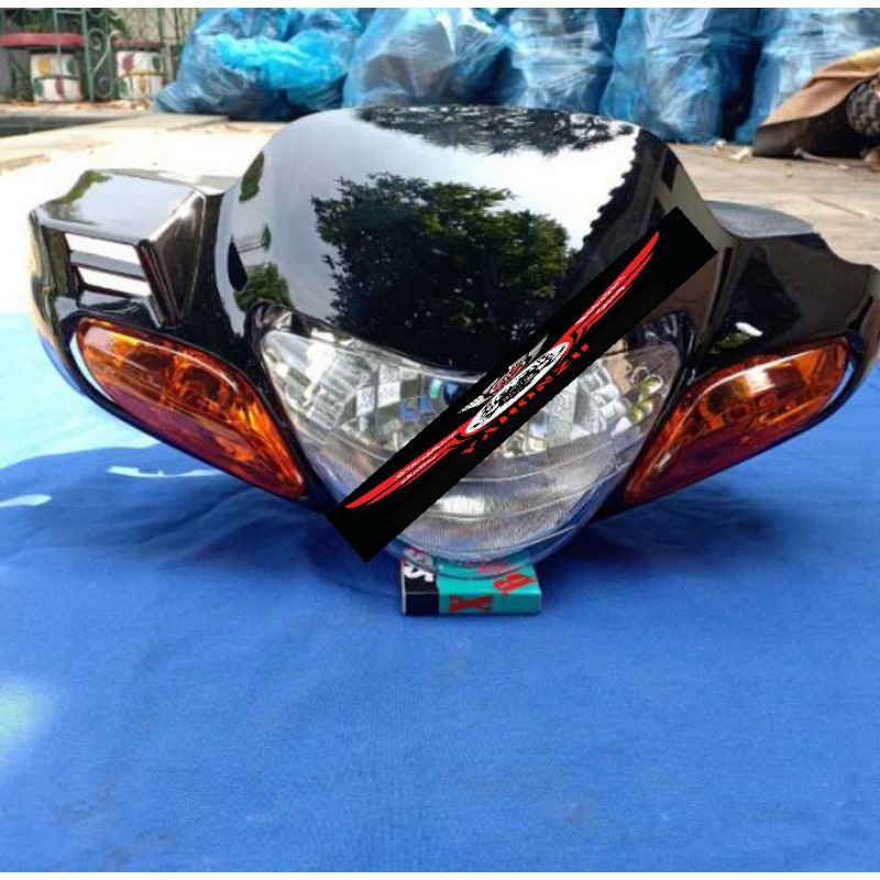 batok depan belakang 1set lampu dan sen satria hiu malaysia