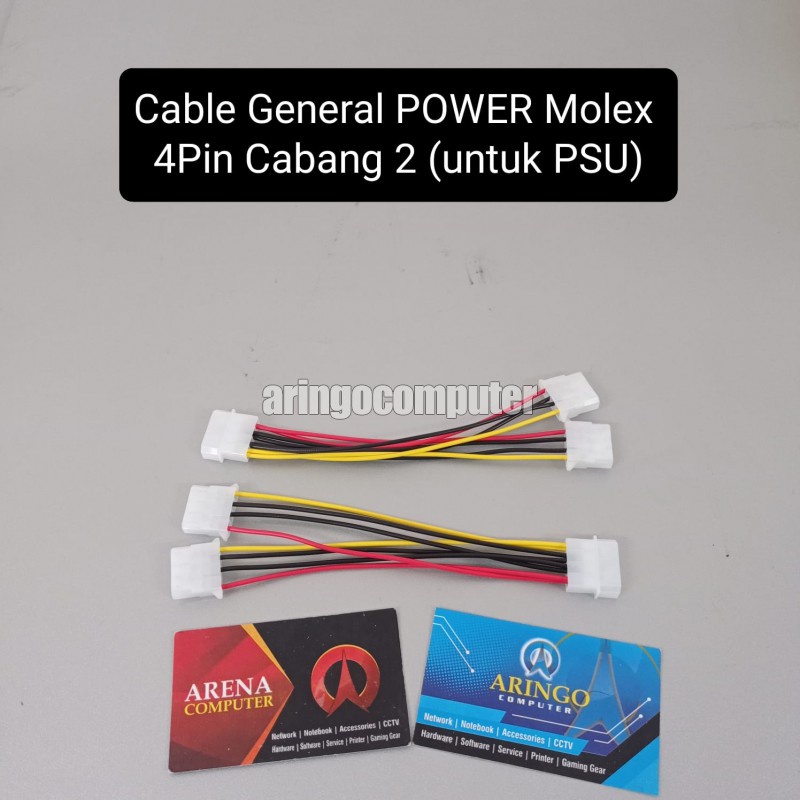 Cable General POWER Molex 4Pin Cabang 2 (untuk PSU)